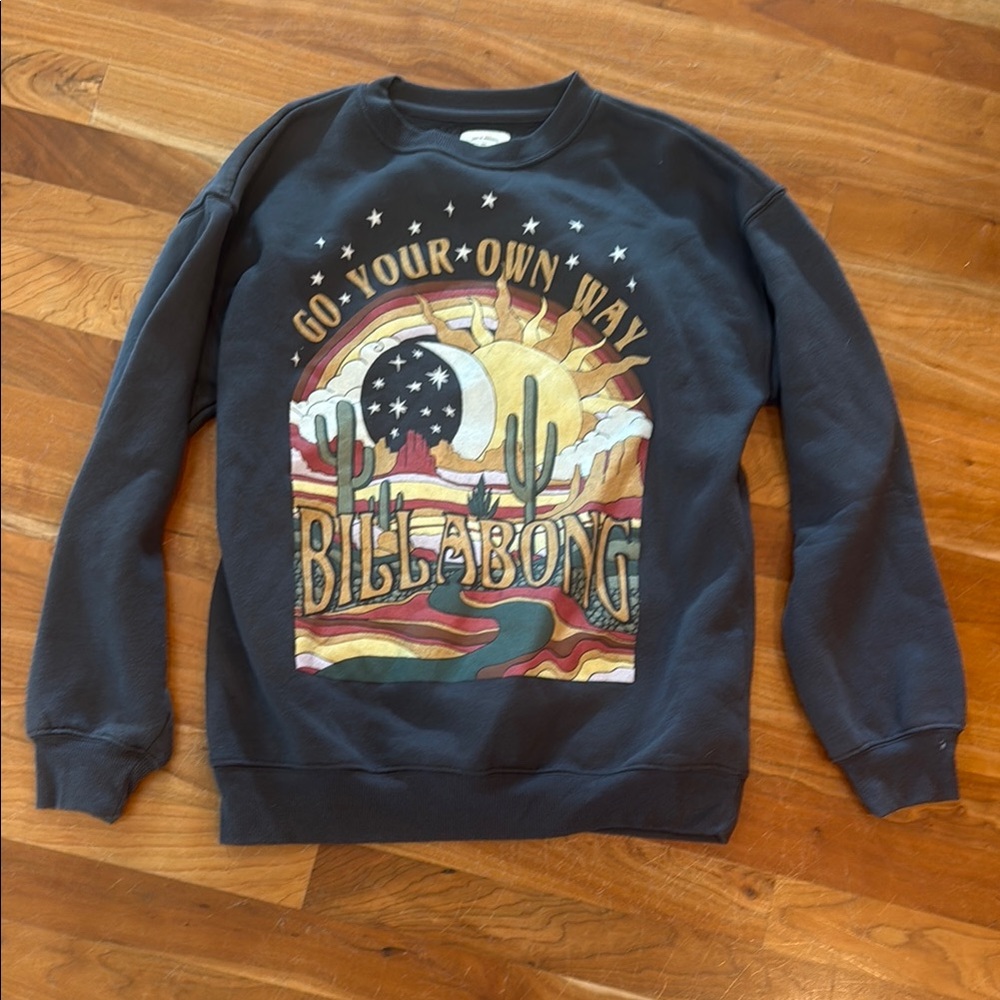 Billabong Black Graphic Women’s Sweatshirt